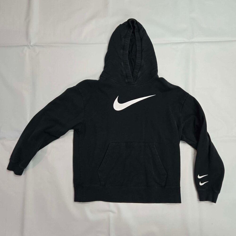 Nike Women's Swoosh French Terry Hoodie Black Size Medium